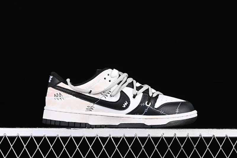 All Categories Nk SB Dunk Series Nk SB Dunk Low Low-top sneakers Customized large box Nk Dunk Low DaVinci custom Robinson SB strappy low-top casual sneakers CW1590-100